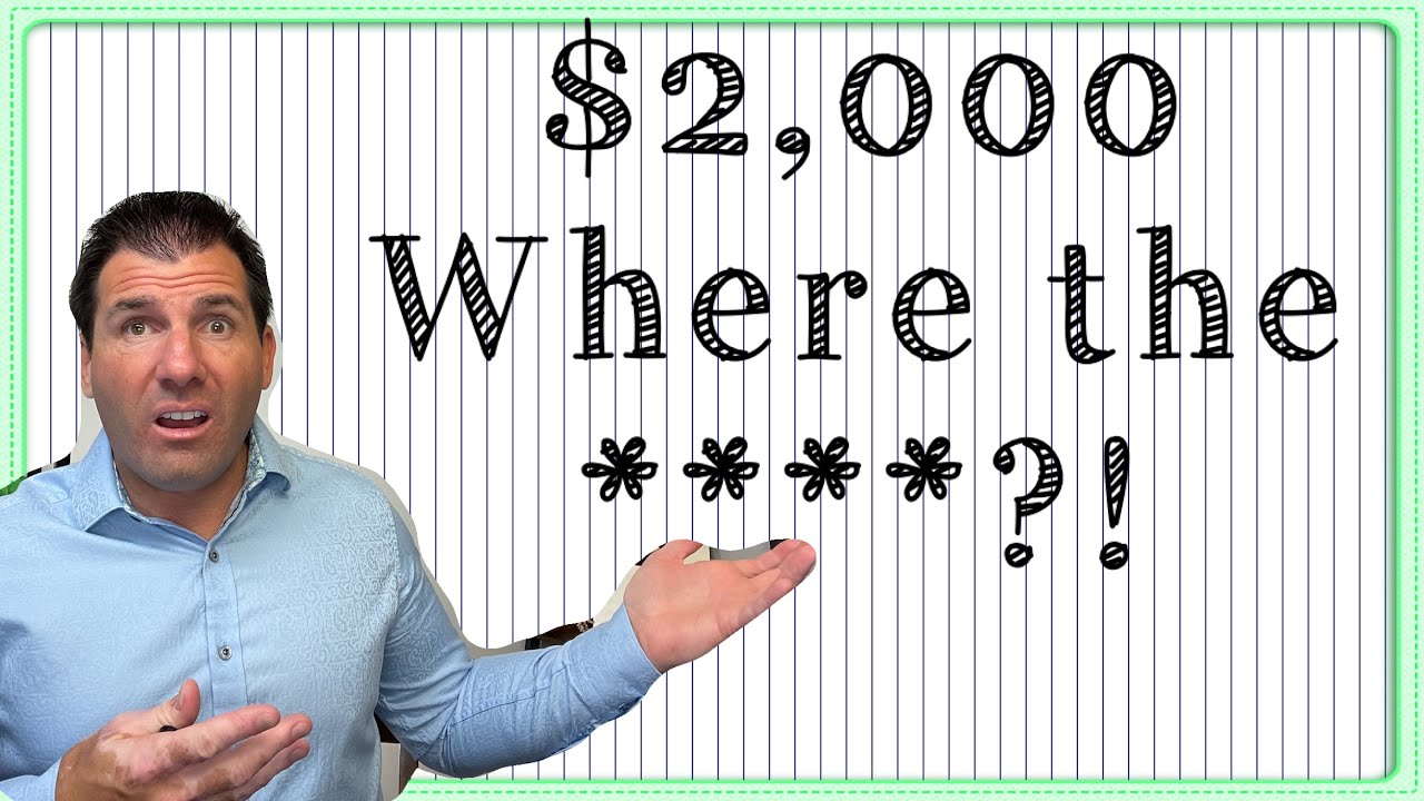 $2,000 Stimulus Check from the President - What the ****?!