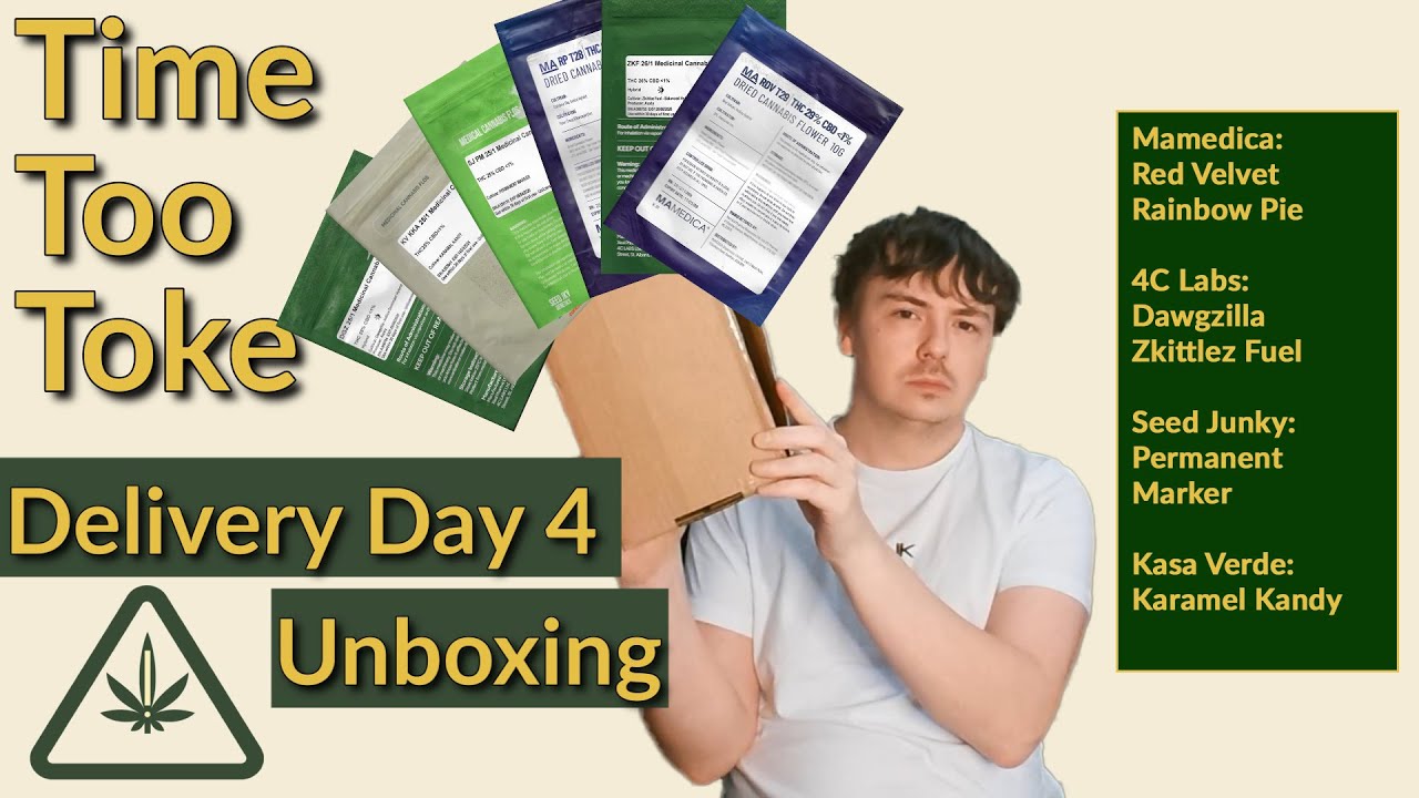 Delivery Day 4 - Unboxing medical flower, initial thoughts and view 