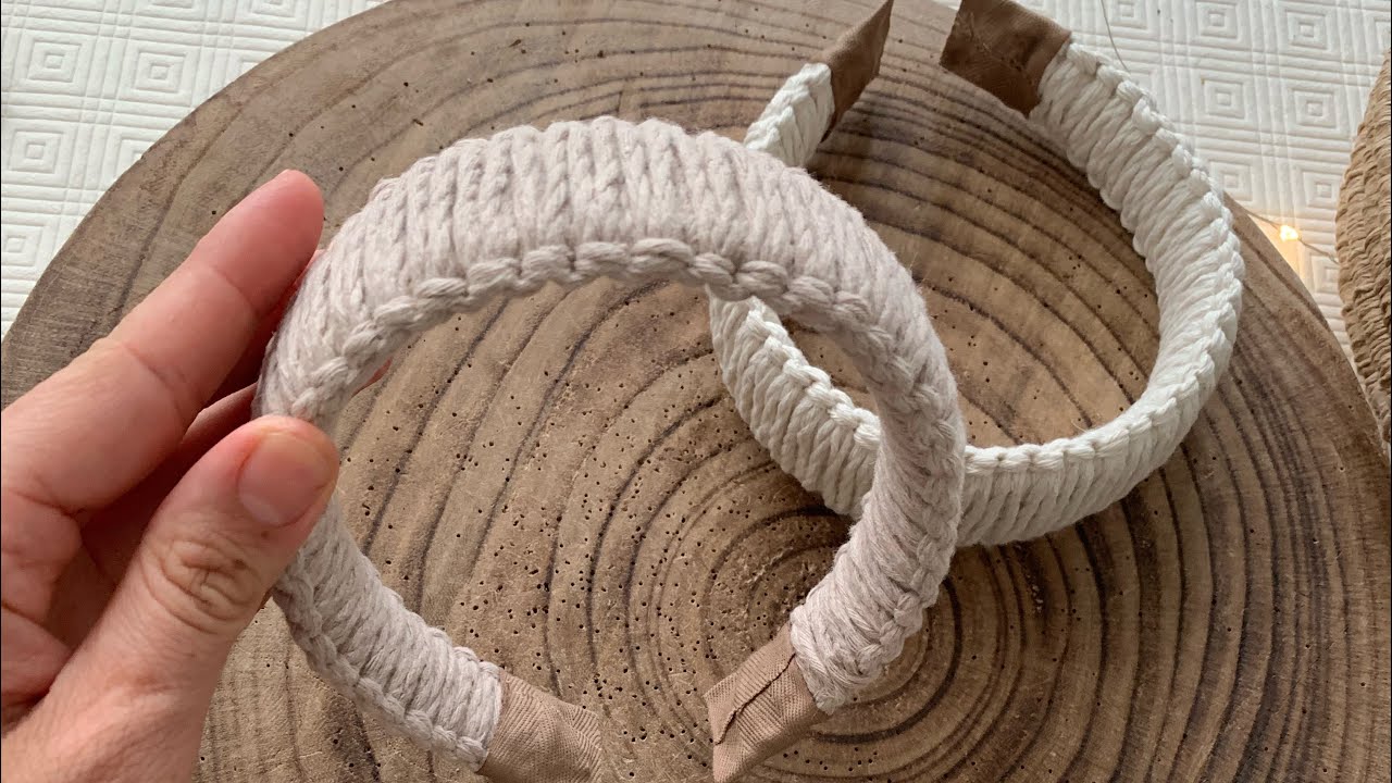Kolay Makrome Taç, easy Macrame Headband DIY ,Makramee Haarreif