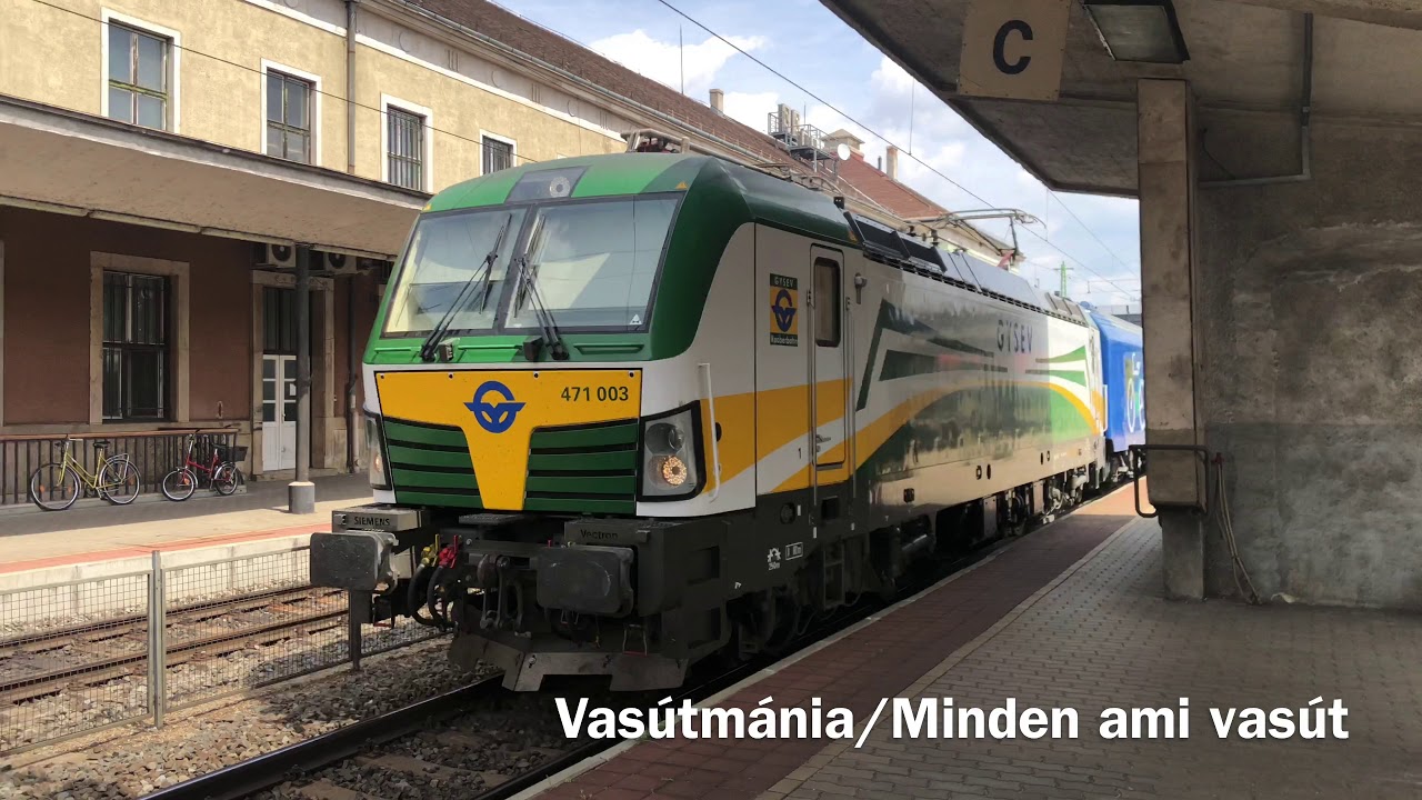 Vonatok Győrben