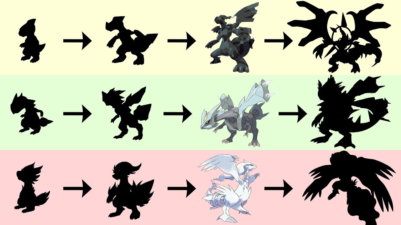 Zekrom Reshiram Kyurem Evolution | Pokemon Gen 8 Fanart