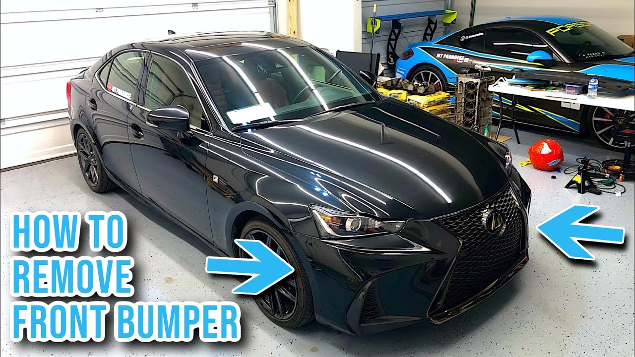 Как снять передний бампер Lexus IS 2014-2021 годов