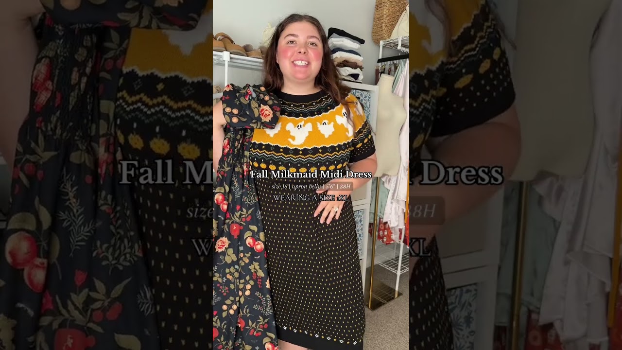 This fruit print dress drapes so beautifully and feels like it was made for brunch dates and pumpkin