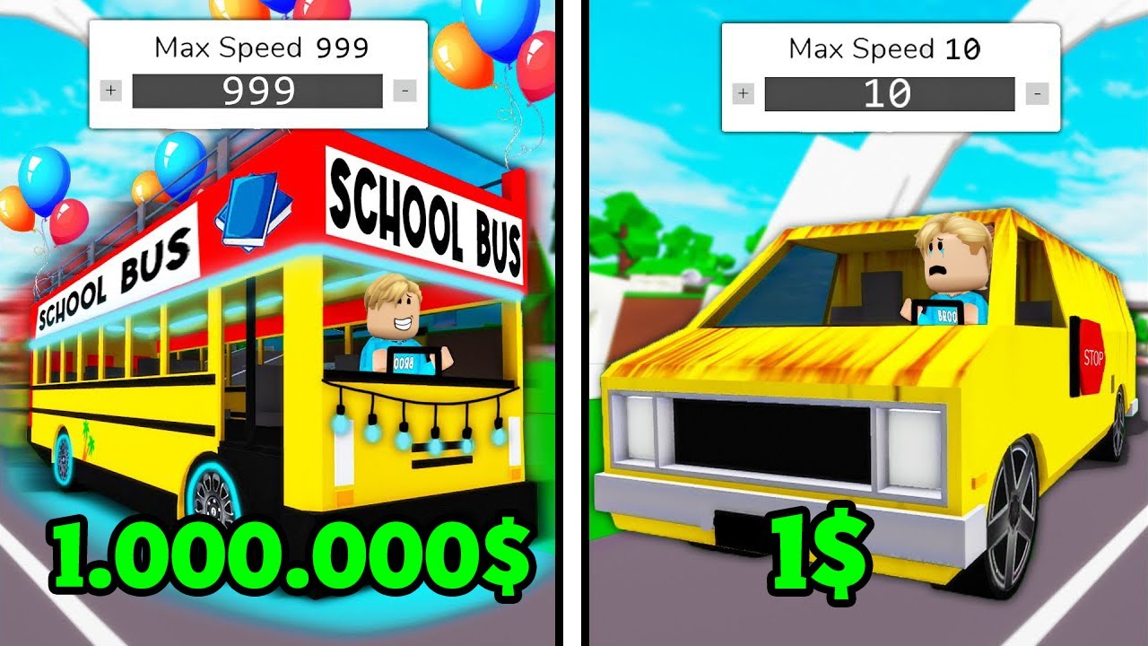 فيلم روبلوكس : اتوبيس المدرسة 1$ الى اتوبيس المدرسة 1.000.000$ دولار ( اتقهرت بجد لحد ما طورت 😭💔 )