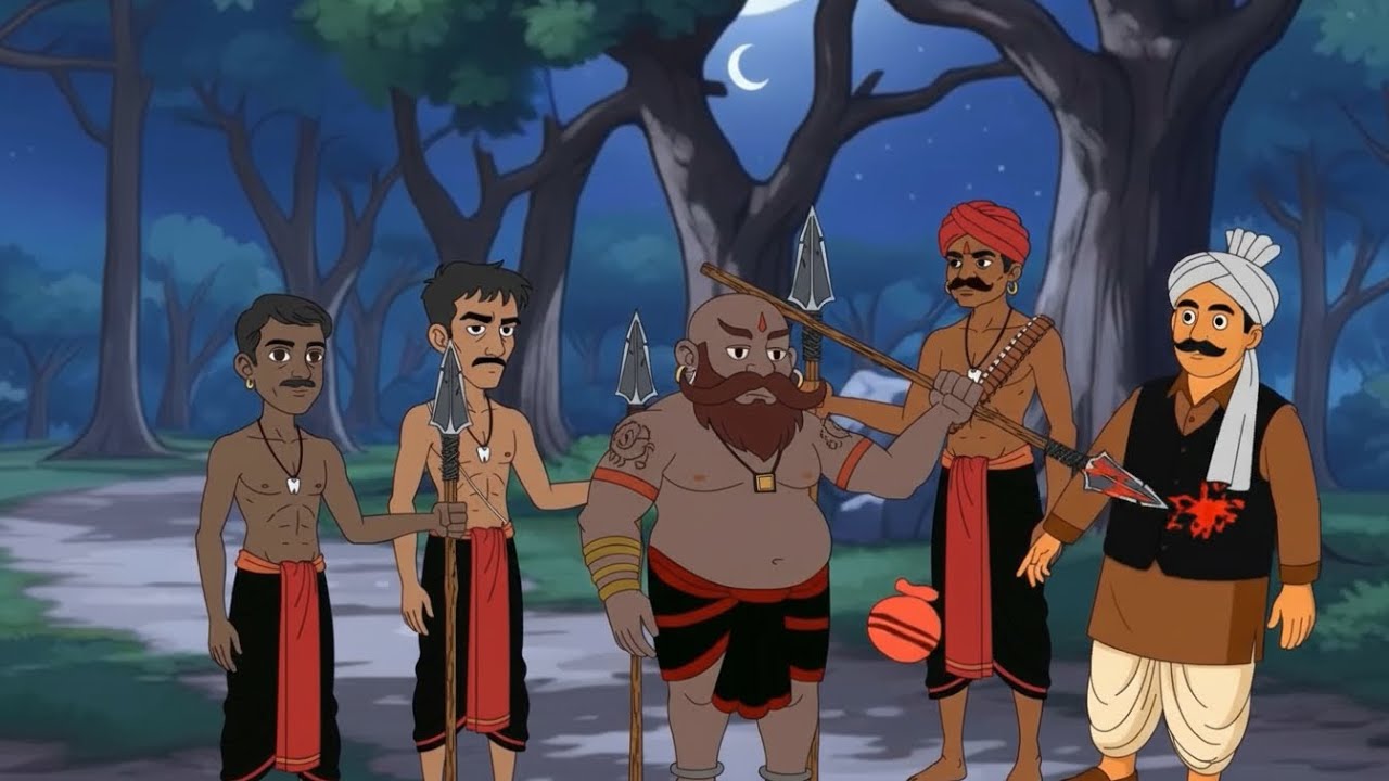 রঘু ডাকাতের আতঙ্কে গ্রামবাসী | Bangla Cartoon Story | Moral Story in Bengali #cartoon #animation