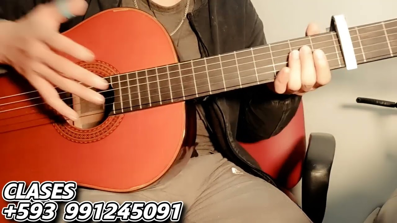 PALABRAS DE AMOR / Como Tocar En Guitarra/ Bomba Ecuatoriana Tutorial Guitarra