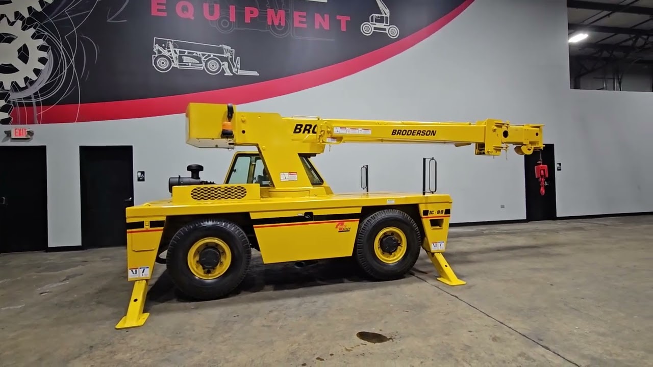 2016 BRODERSON IC-80-3J 18,000 LBS PNEUMATIC DIESEL CRANE STK 16580
