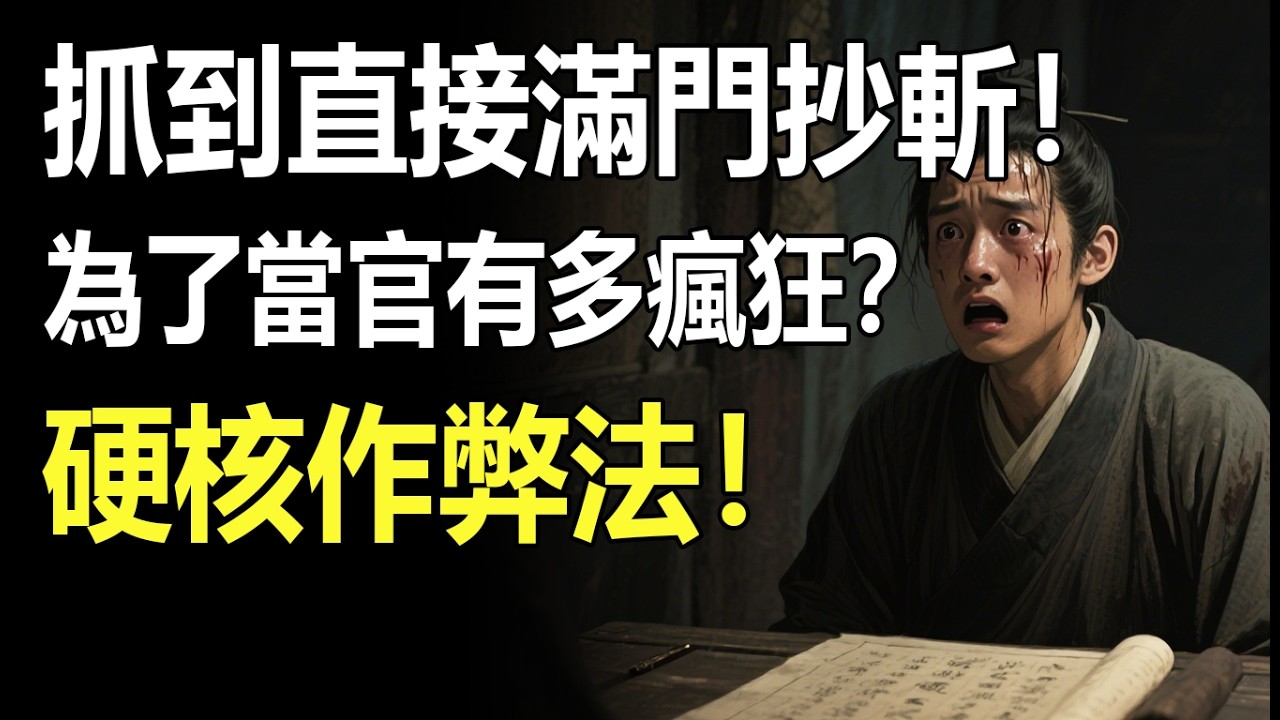 被抓直接滿門抄斬！古代書生為了「當官」有多瘋狂？揭秘科舉考場上，現代科技都看傻的硬核作弊法！