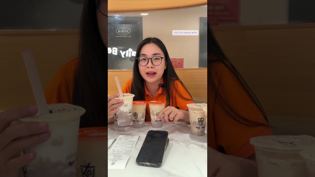 REVIEW NHANH  VỚI THỬ TH&Aacute;CH UỐNG HẾT 6 LOẠI TR&Agrave; SỮA KHOAI M&Ocirc;N CỦA KOI TH&Eacute;!