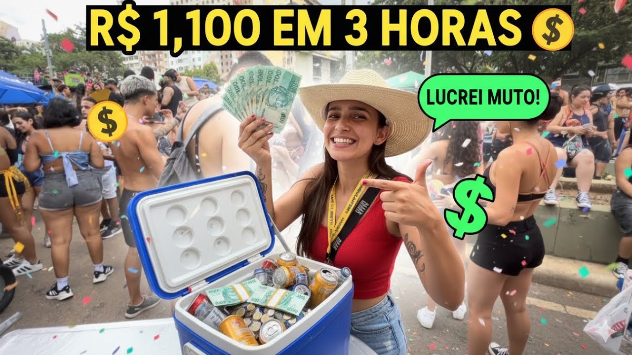 MEU SEGUNDO DIA DE CARNAVAL 🤑