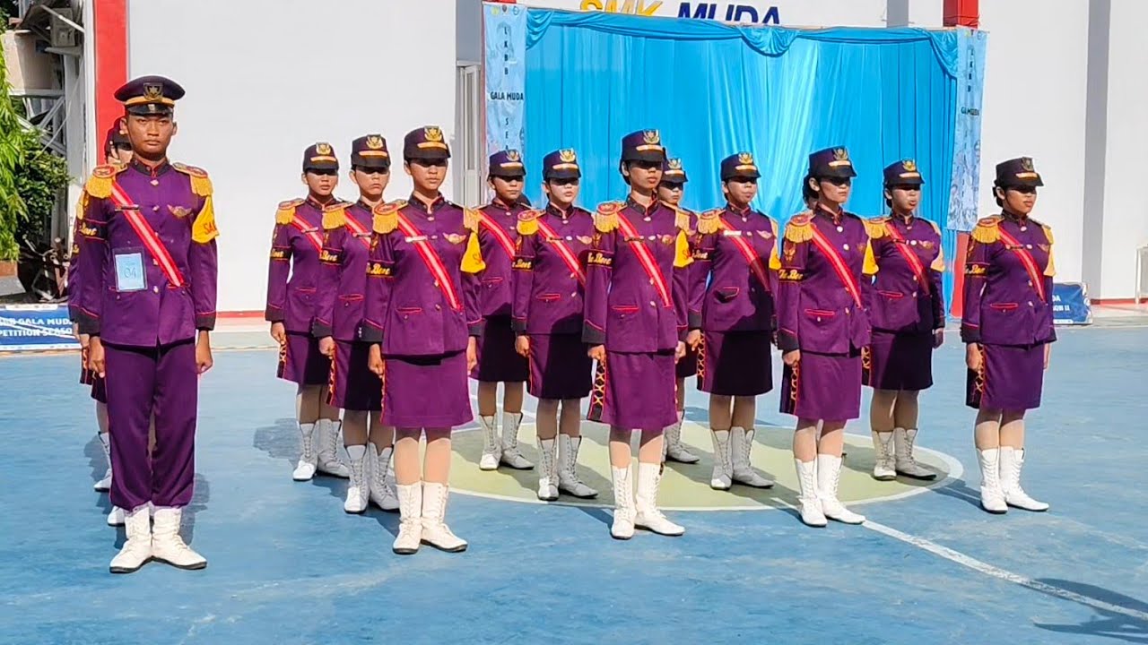 SAKURA KEMBALI BIKIN MERINDING!! PASKIBRA SMKN 1 KEDAWUNG LKBB GALA MUDA COMPETITION 2