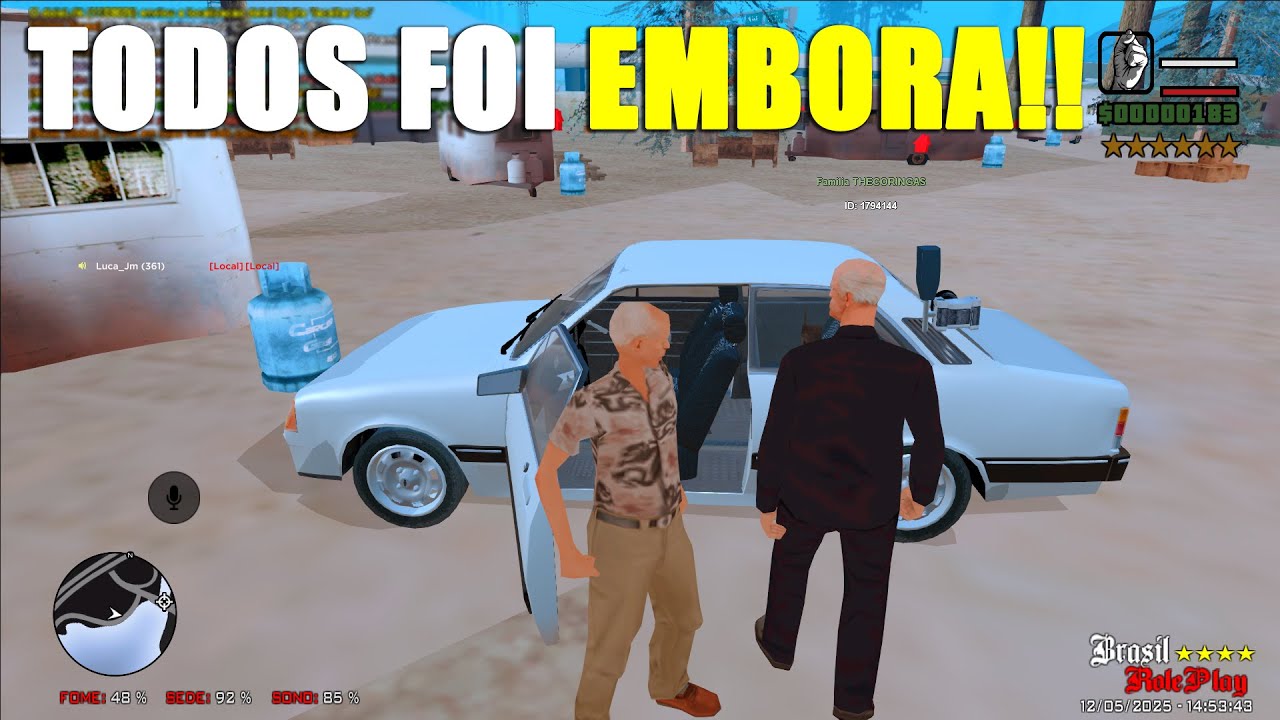 TODOS ABANDONOU A BASE NO BRASIL ROLEPLAY POR CONTA DE MIM - GTA SAMP RP