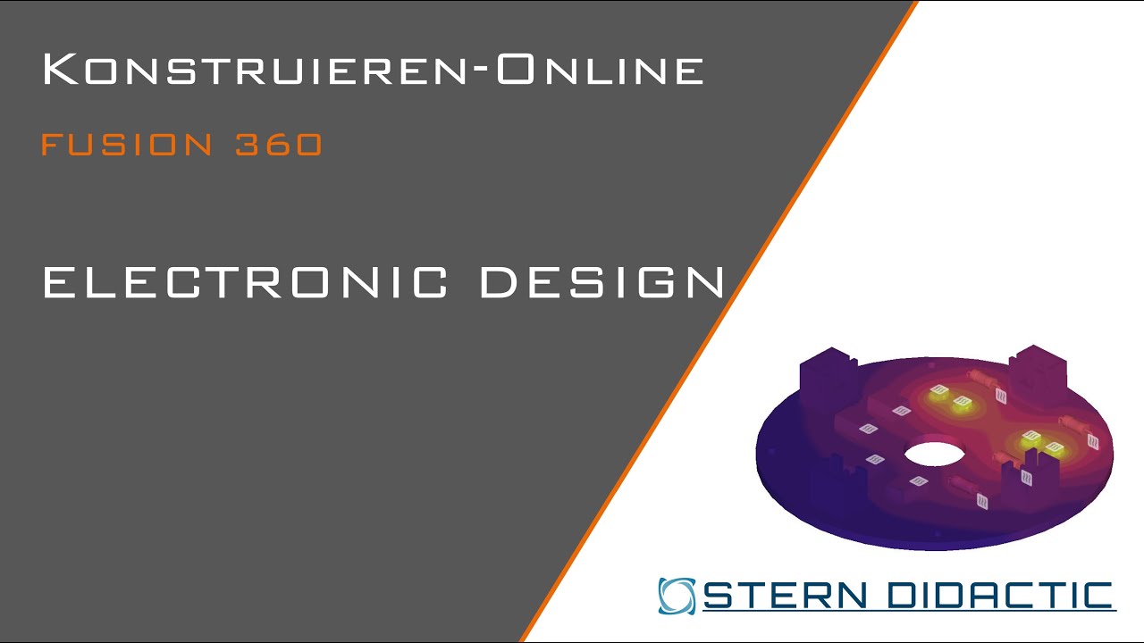 Konstruieren-Online - Electronic Design - Autodesk Fusion 360 - Tutorial deutsch
