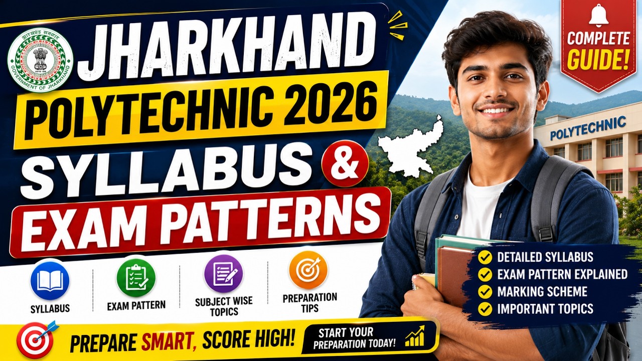 Jharkhand Polytechnic Complete Syllabus | Entrance Exam Syllabus 2026 | Negative Marking Pattern