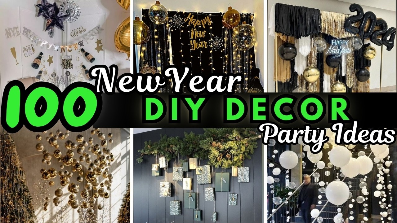 🥂 Party Time 🎉 Creative DIY New Year Decoration Ideas 2025 🥳 New Year Eve Party Ideas