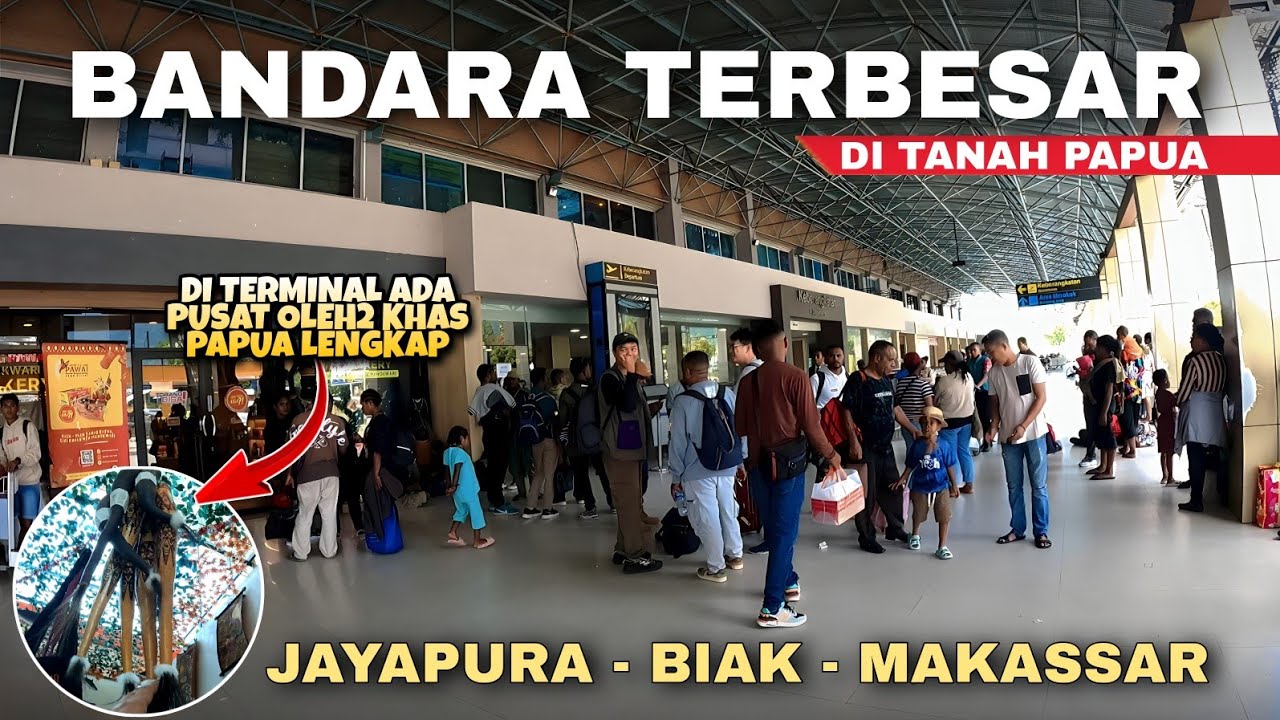 MEGAHNYA TERMINAL BANDARA SENTANI DI KOTA JAYAPURA PAPUA - PART 5