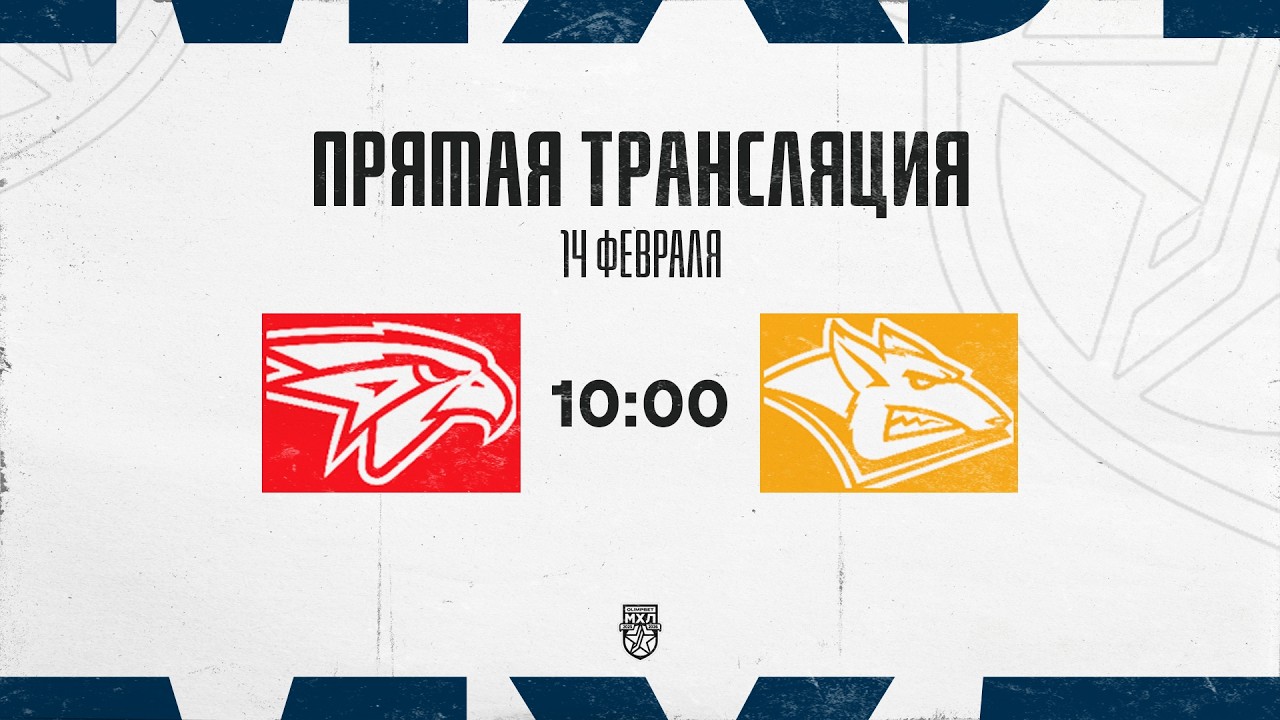 14.02.2026. «Омские Ястребы» – «Стальные Лисы» | (OLIMPBET МХЛ 25/26) – Прямая трансляция