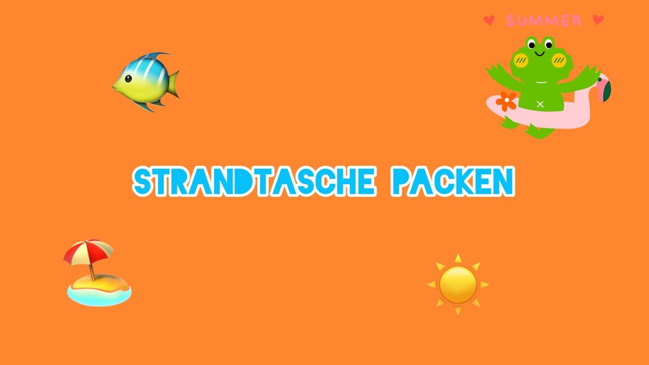 Strandtasche packen #shorts