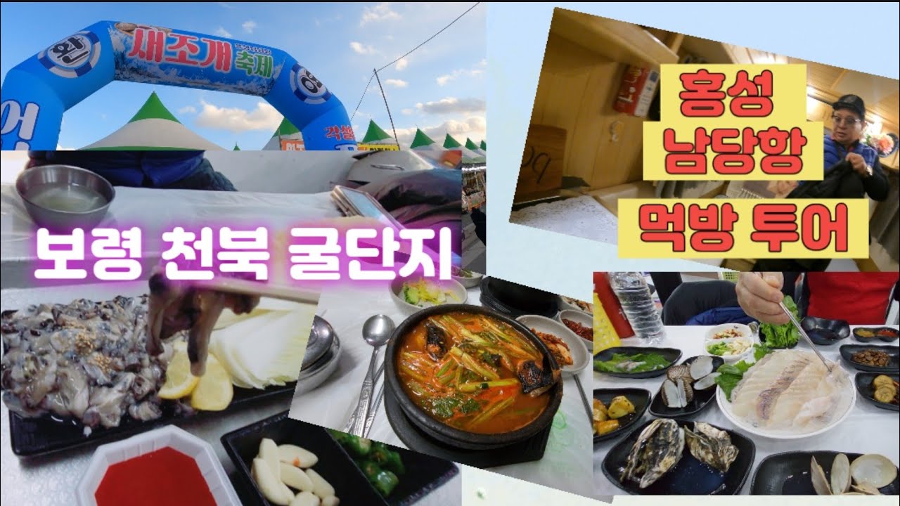 2026년 2월7일 촬영 /캠핑카 차박여행 (1박2일) /보령 천북 굴단지 /남당항 새조개 축제 /강경읍 맛집 복탕 투어