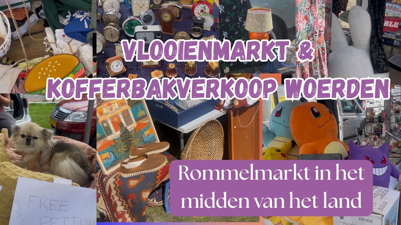 Vlooienmarkt & Kofferbakverkoop in Woerden I Rommelmarkt in Utrecht augustus 2025