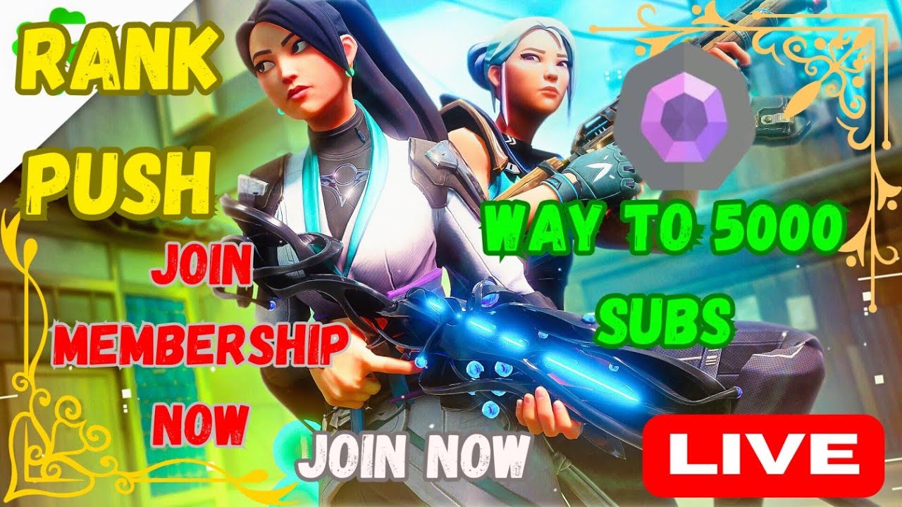 Rank push! 💀🔥 [Valorant] Way to 5000 SUBS! #valorant #shortsfeed #gaming #shorts #livestream #5k