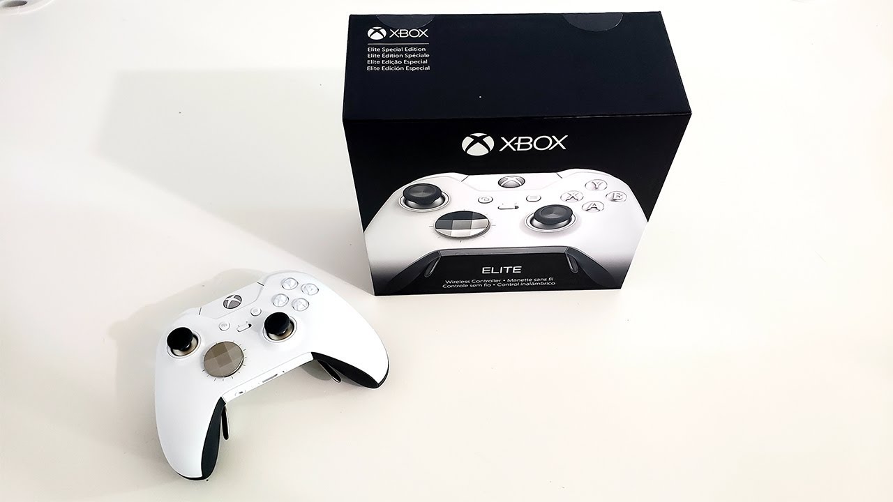 NEW WHITE XBOX ONE ELITE CONTROLLER UNBOXING