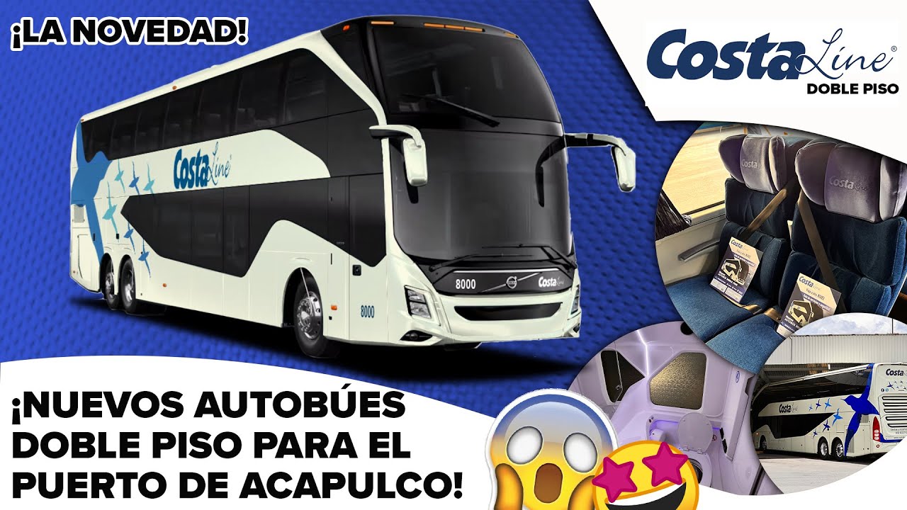 ¡Regresaron los viajes en autobuses DOBLE PISO a Acapulco! | Costa Line | Russohn Busman