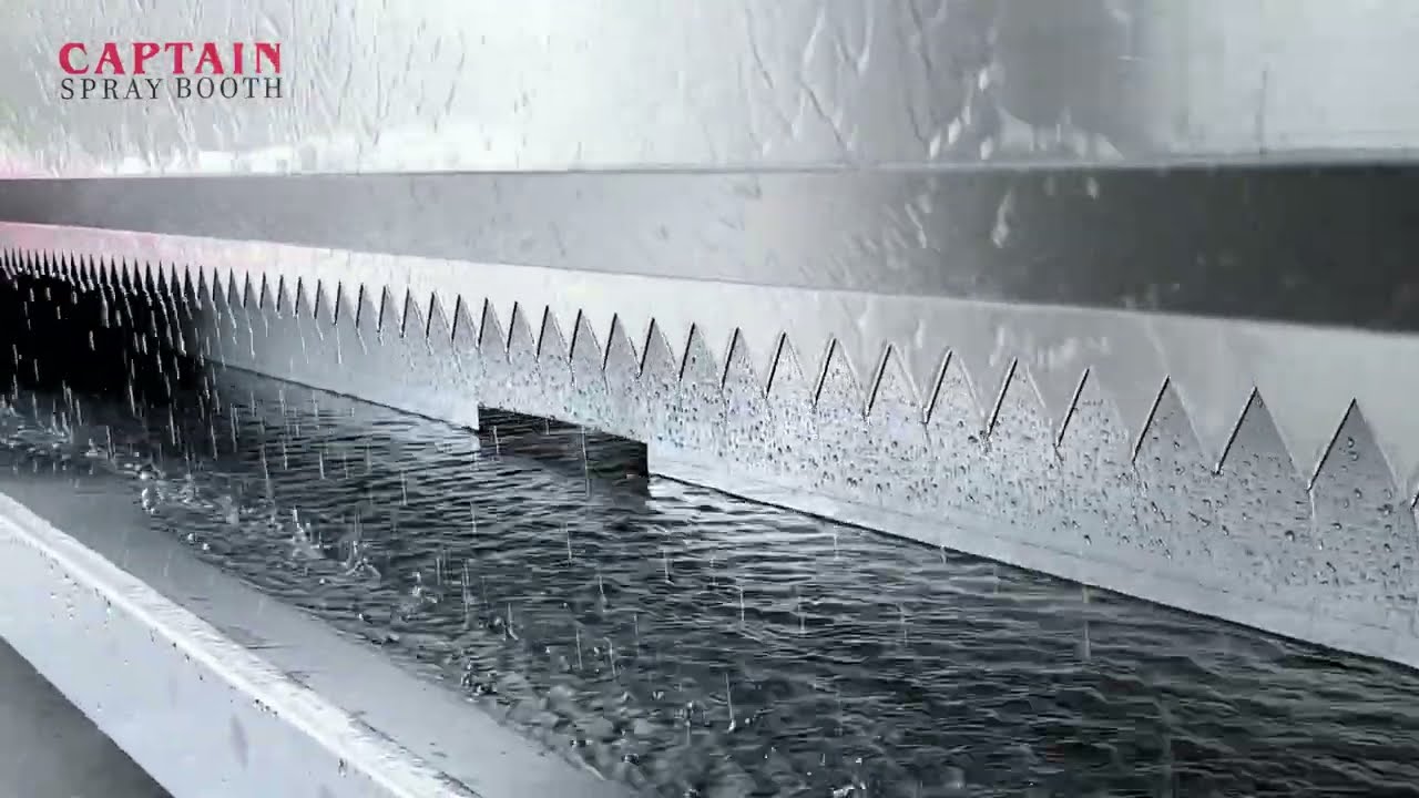 Water curtain water spinning cabinet