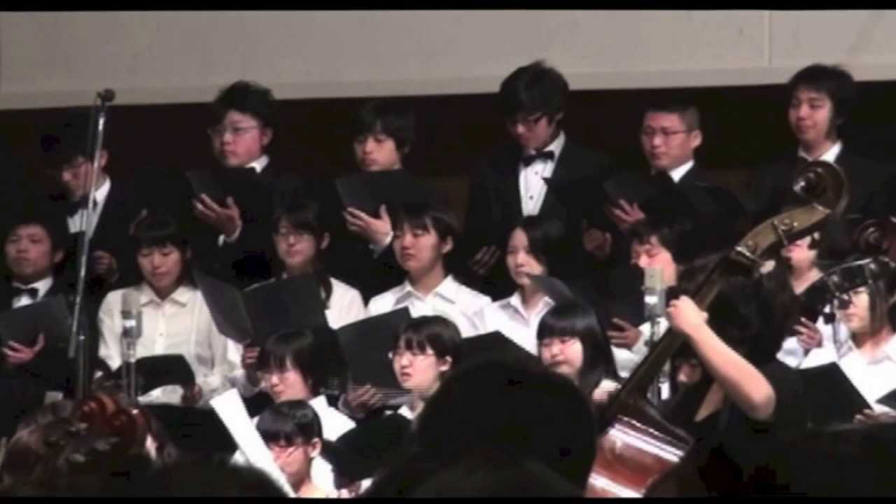 旧制松本高等学校思誠寮歌『春寂寥(はるせきりょう)』 平成25年度信州大学入学式より