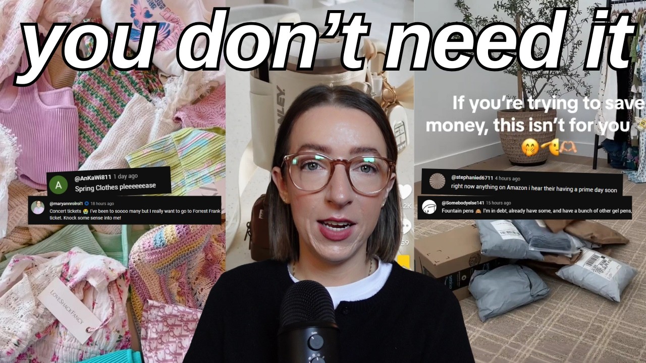 talking YOU out of buying new things for 36 minutes