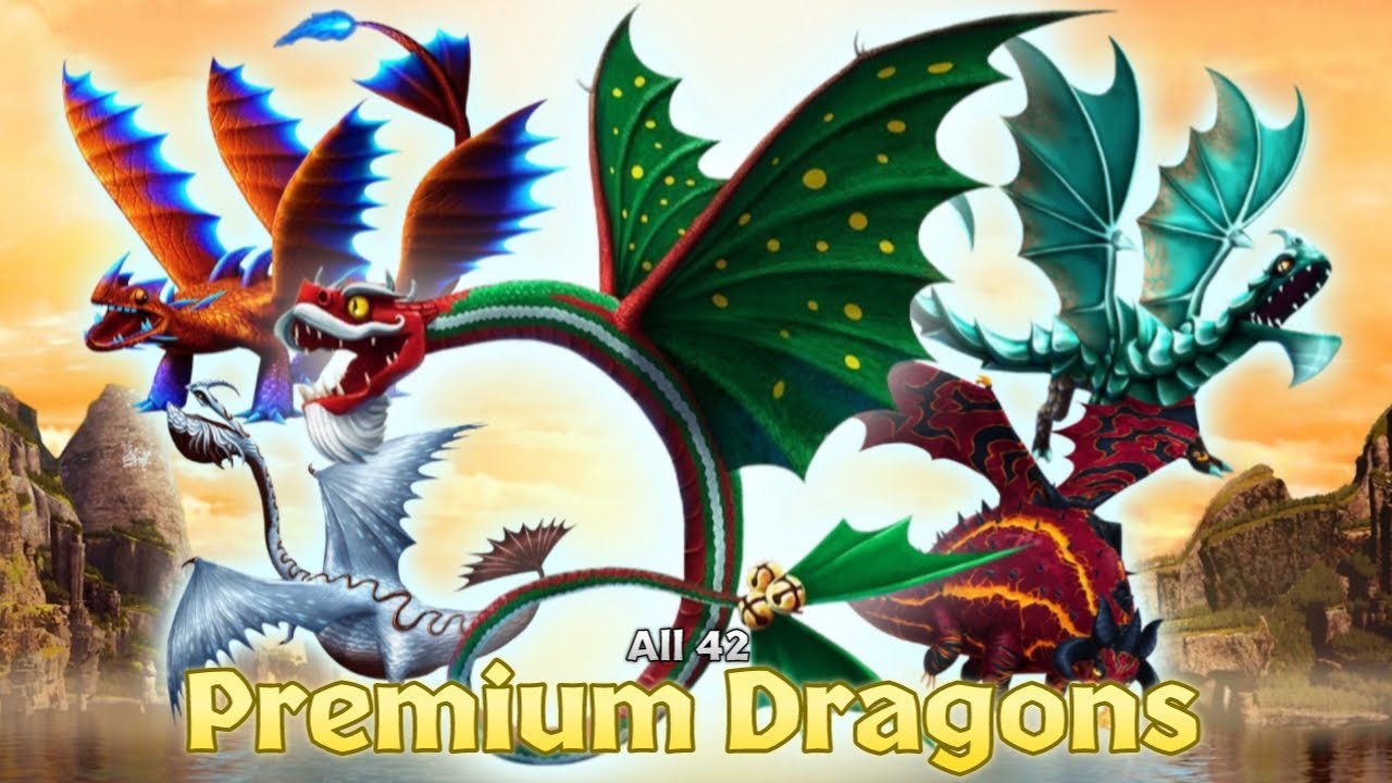 All 42 Premium Dragons (+ Defend Berk) | Dragons: Rise of Berk