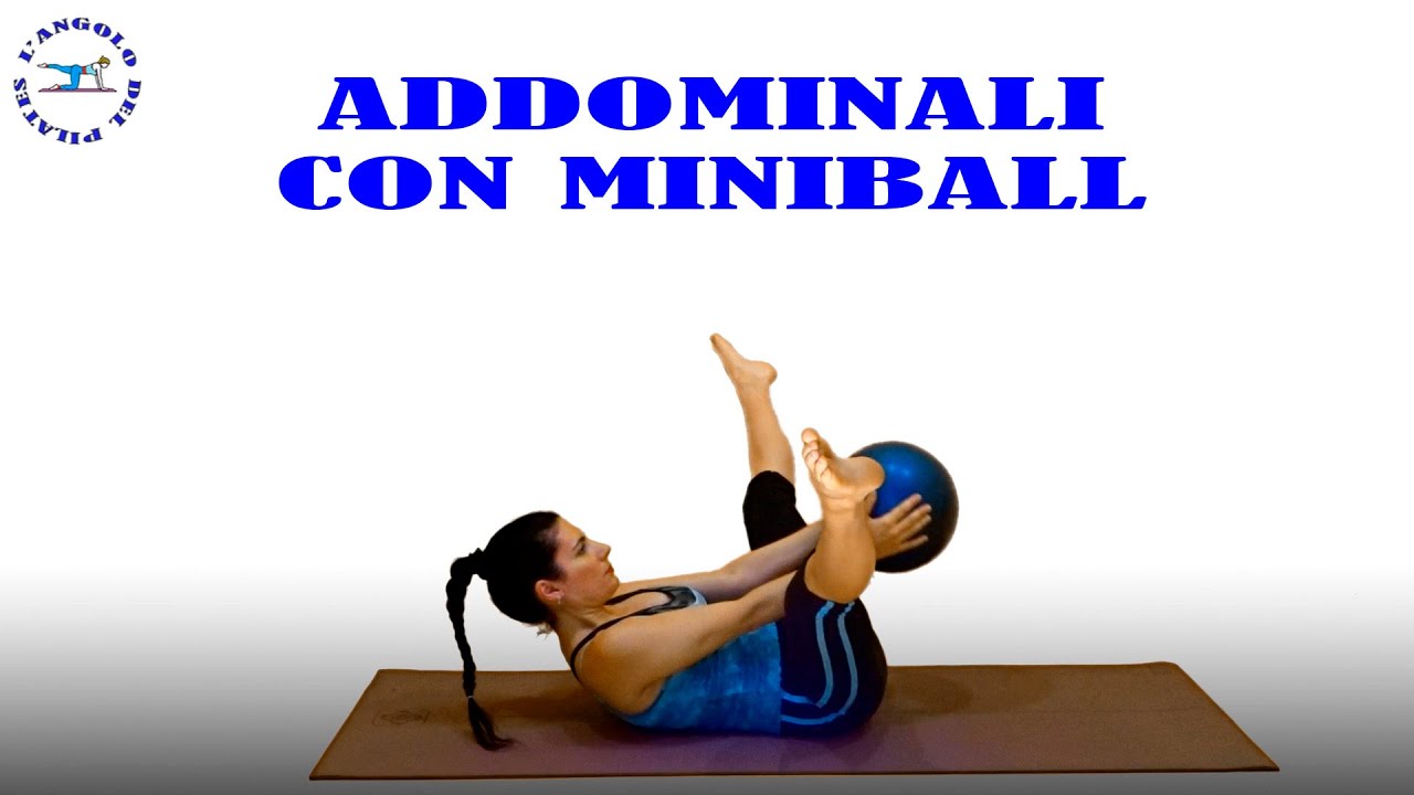 addominali con miniball | pilates con soft ball