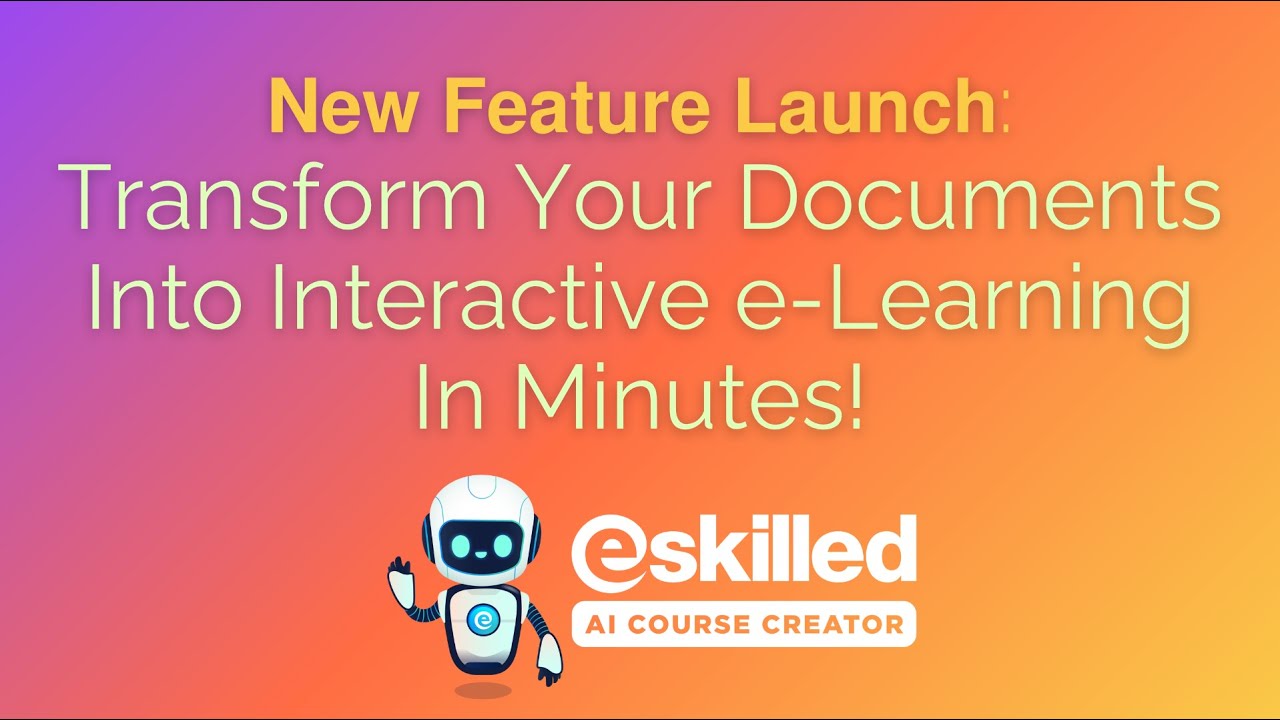 Transform Documents into e-Learning in Minutes | AI Course Creator Demo