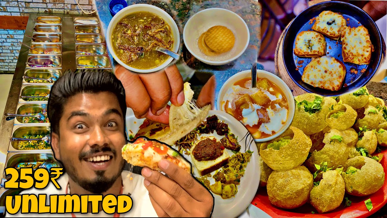 259₹ Unlimited Pizza, Hot salad, Cold salad, Nitrogen biscuits, cold drinks, Dessert || The D pizza