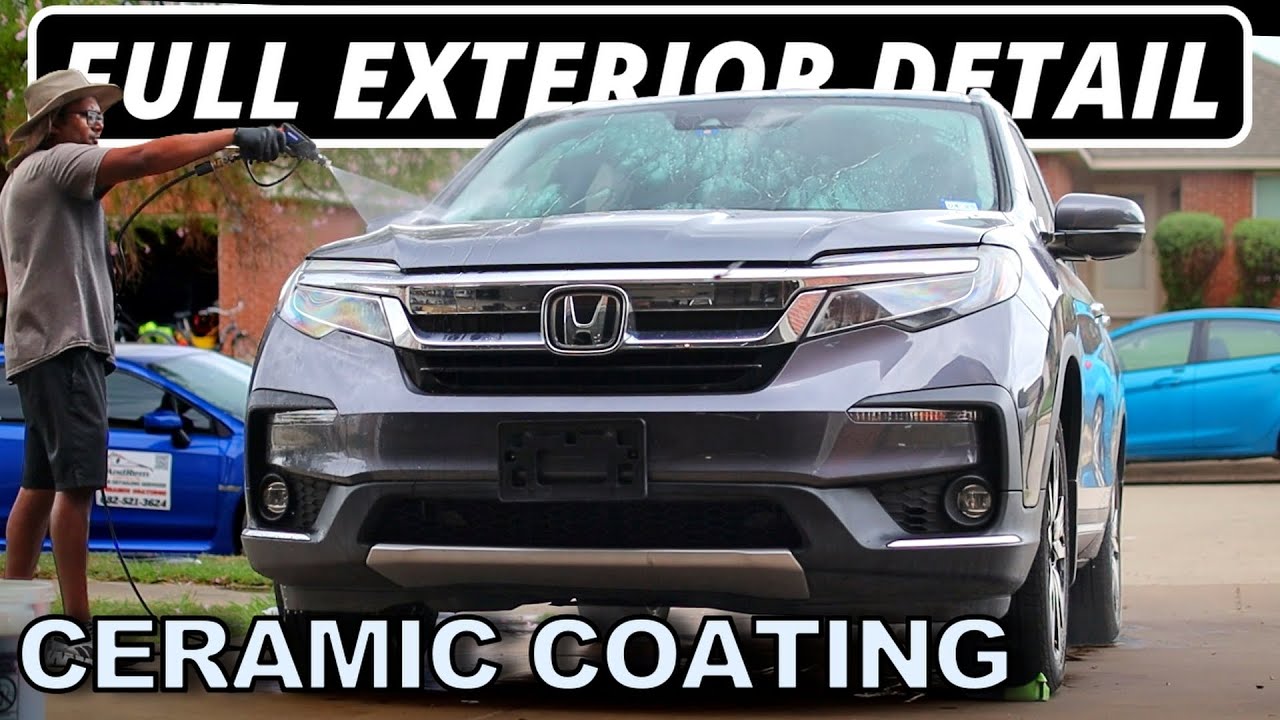 Керамическое покрытие и детейлинг автомобиля — полный внешний вид Honda Pilot