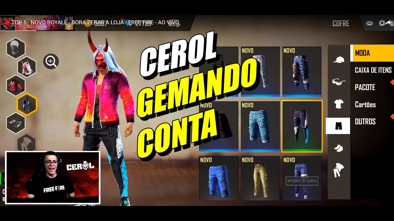 CEROL GEMA CONTA DE SEGUIDOR, NOBRU TROLA ÚLTIMO INIMIGO