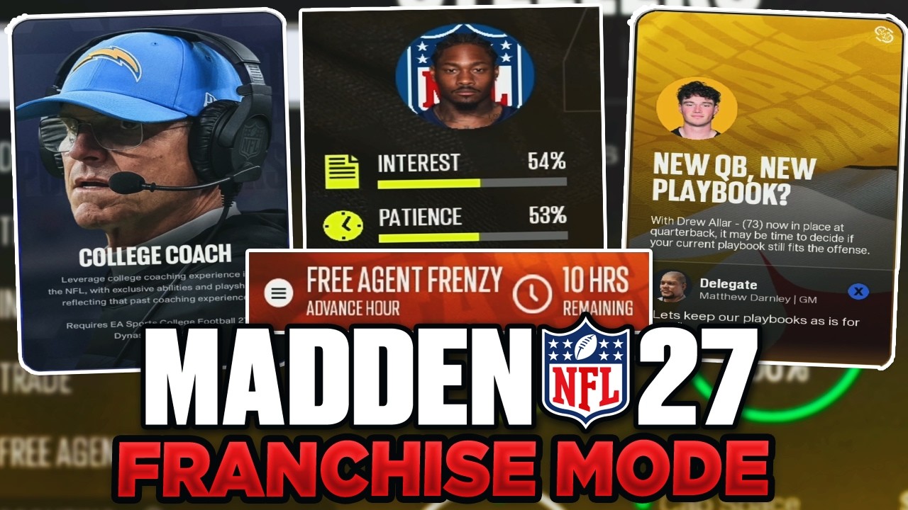 Советы по режиму франшизы в Madden 27, которые ВАМ НУЖНО знать