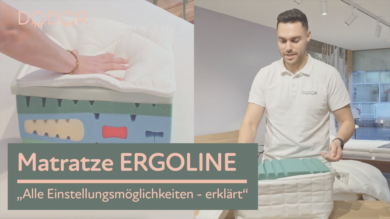 Die DODOR Ergoline Matratze - alle Einstellungsmöglichkeiten