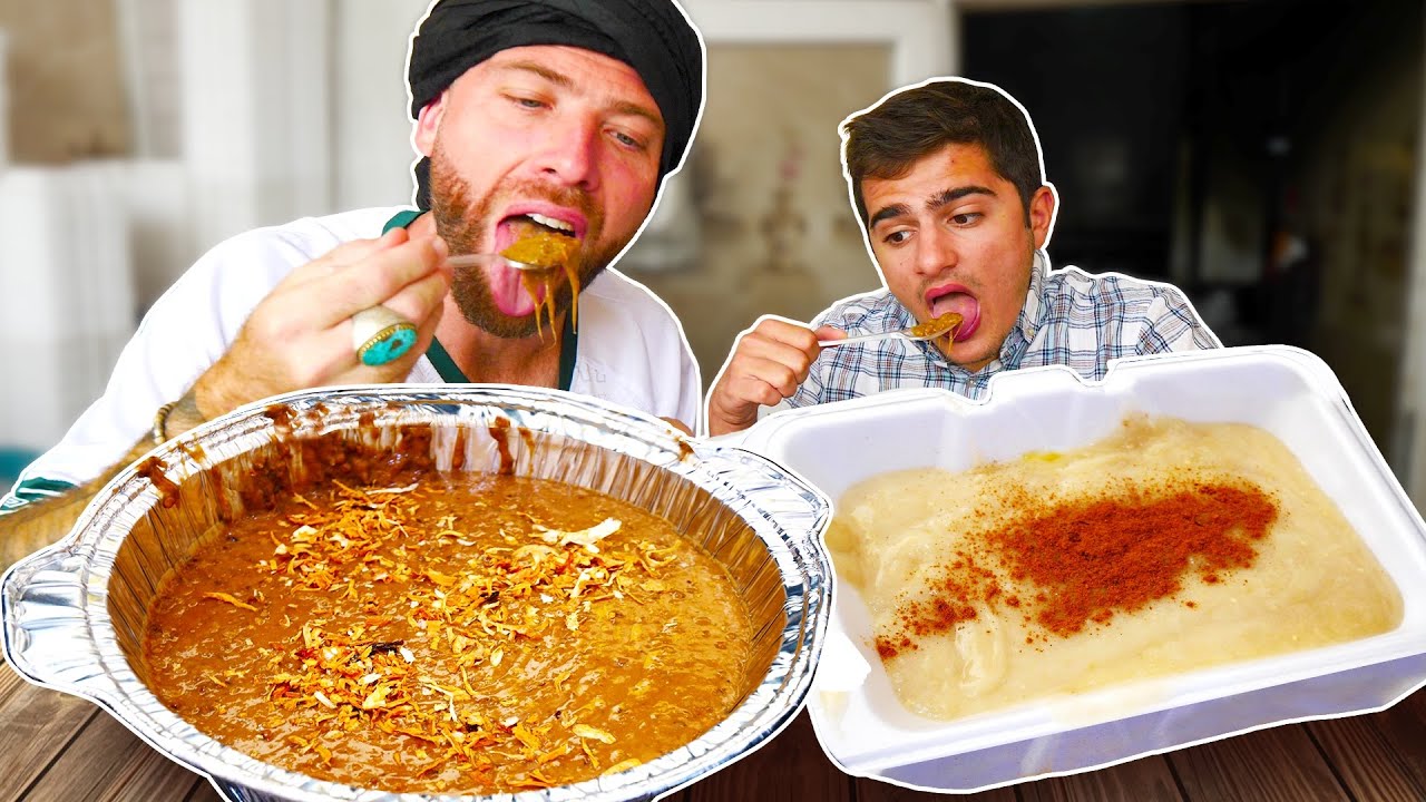 Iraqi BREAKFAST FOOD TOUR! Kebab and Ash KINGS of Najaf IRAQ!
