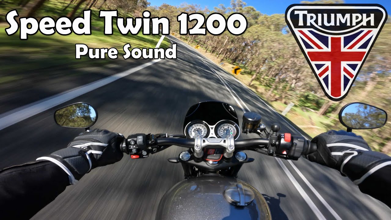 Triumph Speed Twin 1200 exhaust | Pure Sound | [4k] | Motovlog