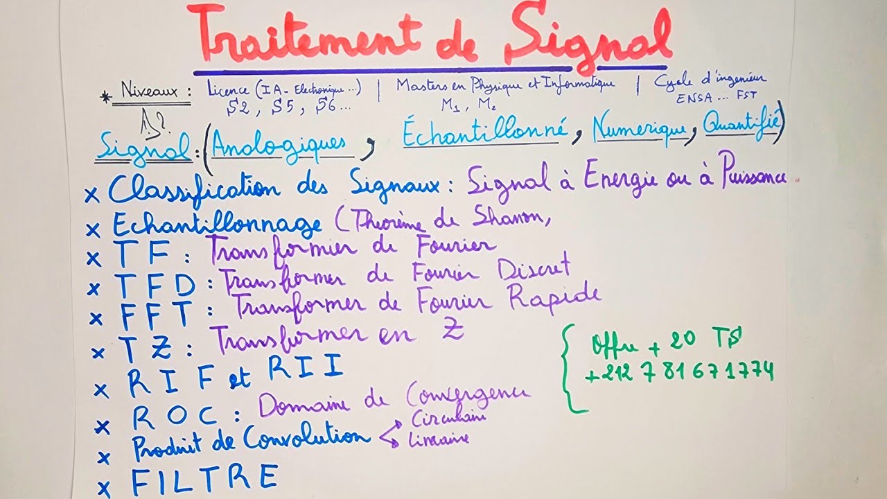 TRAITEMENT DE SIGNAL 