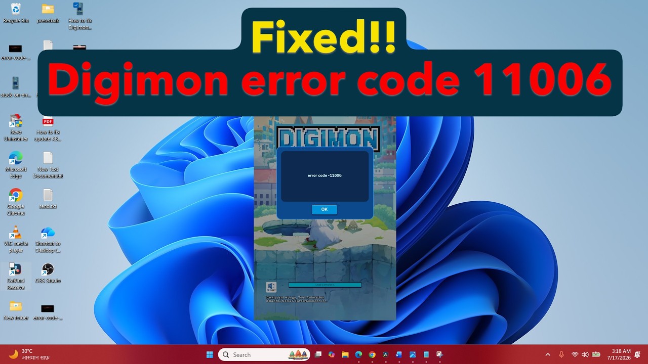 How to fix Digimon error code 11006