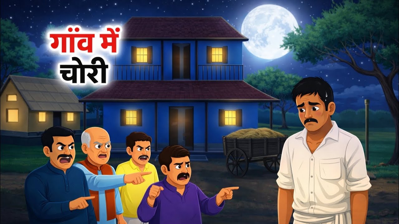 लालगंज गाँव की चोरी | Hindi Story | Hindi Moral Stories | Hindi | Cartoon Story |