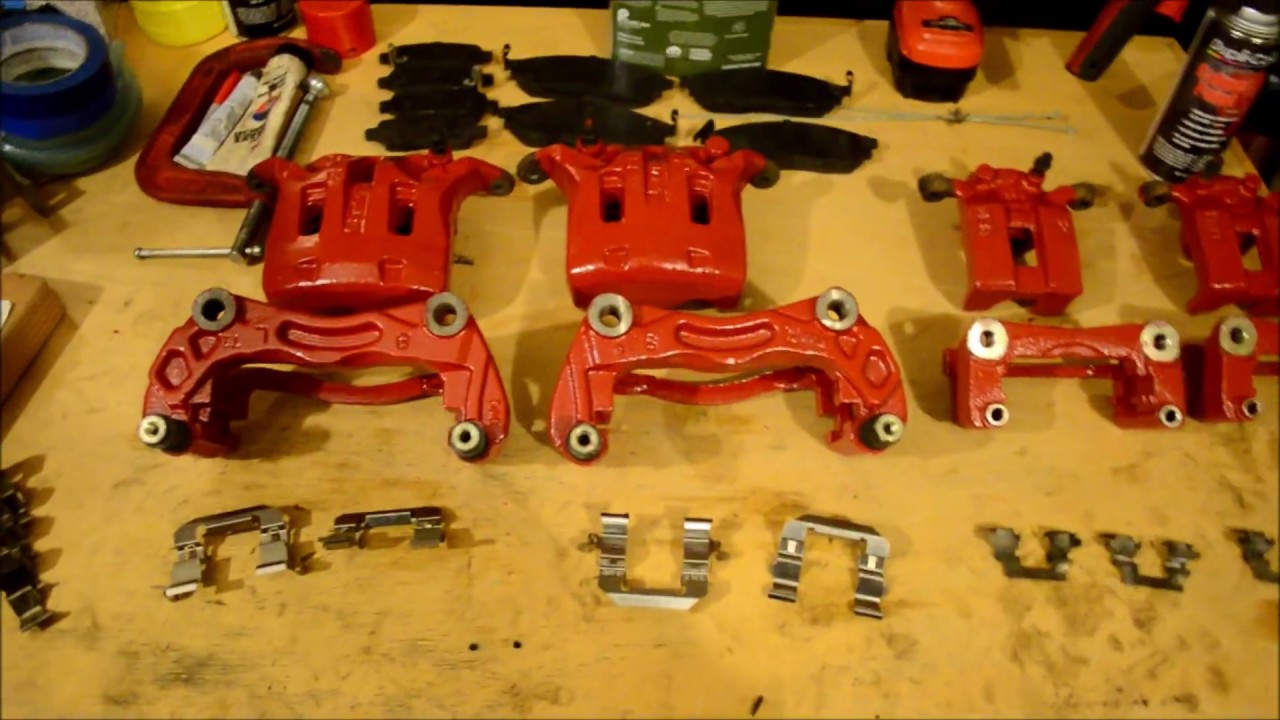 Brake Rotor, Caliper Replacement - Painted RED - Infiniti M35x