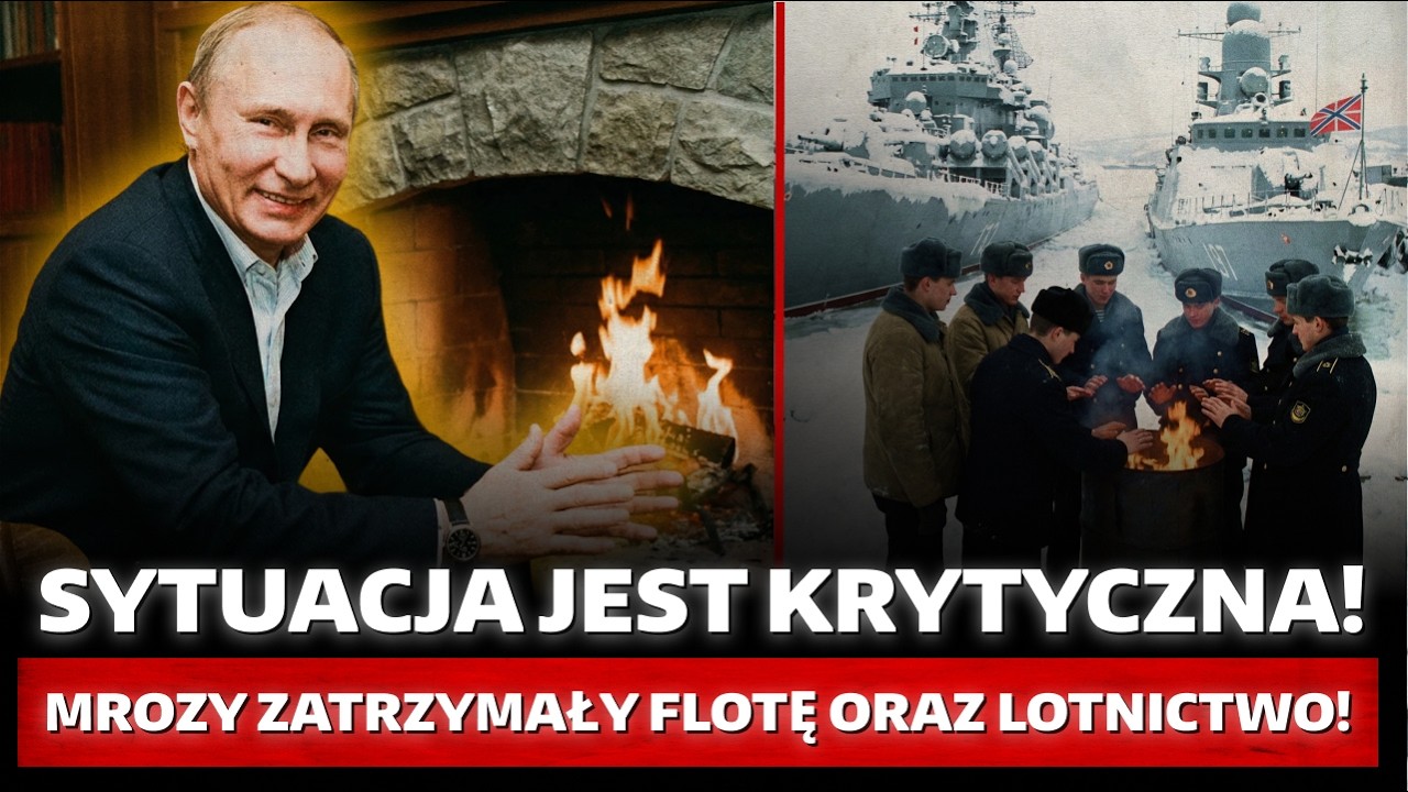 W Rosji KATASTROFA. Marynarze krzyczą SOS. Zamarzły WSZYSTKIE OKRĘTY. Lotnictwo już NIE POLECI!