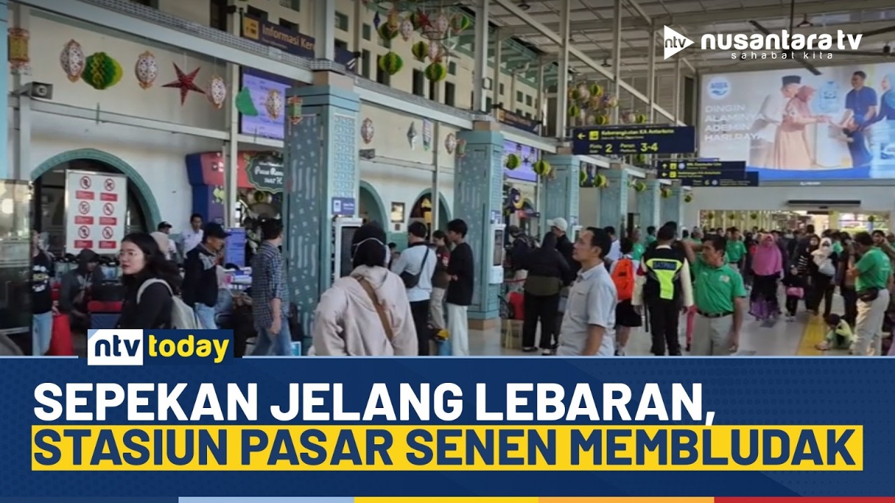 [LIVE] Sepekan Jelang Lebaran 2026, Stasiun Pasar Senen Mulai Dipadati Pemudik | NTV TODAY