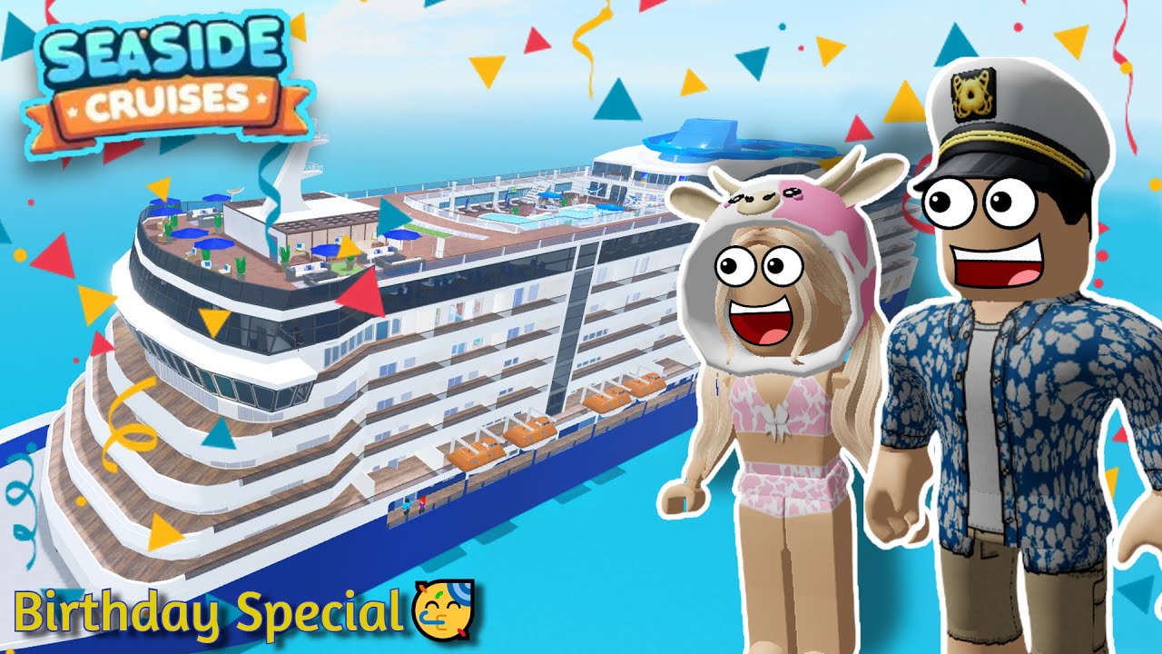 Mijn Verjaardag op een Cruise (Roblox Cruise Ship Port of Golden Springs) Nederlands