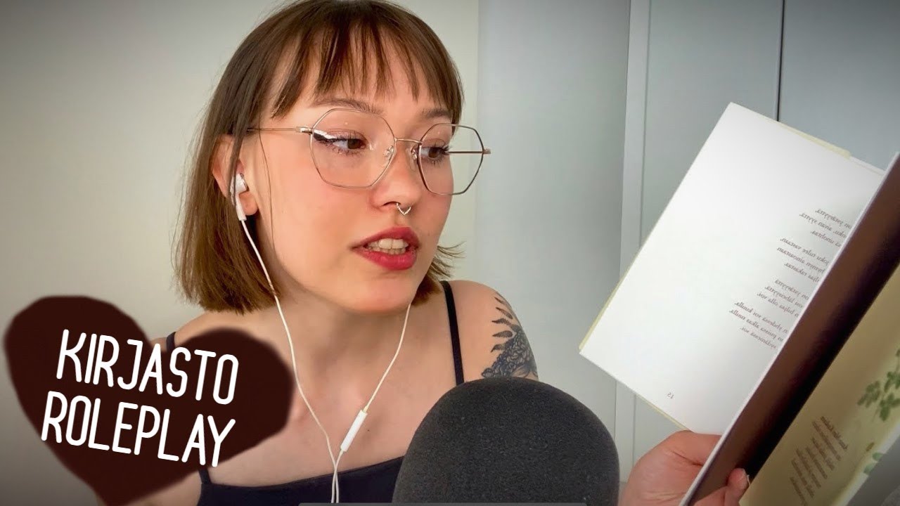 ASMR SUOMI - kirjasto roleplay 📖 Naputtelua, kuiskailua, sivujen kääntelyä 💛 library roleplay