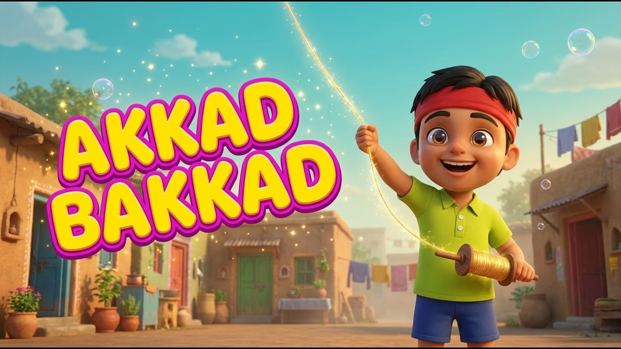 Akkad Bakkad Assi Nabbe Poore Sau | Popular Hindi Poem with 3D Animation