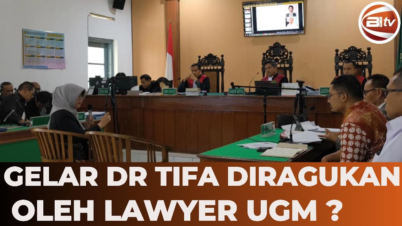 Sidang Solo Memanas! Lawyer UGM Secara Terbuka Pertanyakan Keabsahan Gelar Dr Tifa